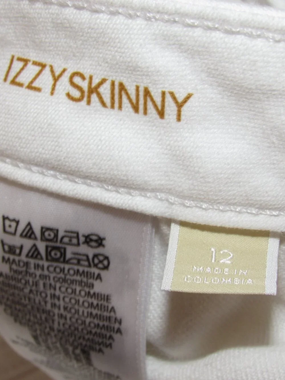Michael Kors White Denim IZZY SKINNY Jeans 30